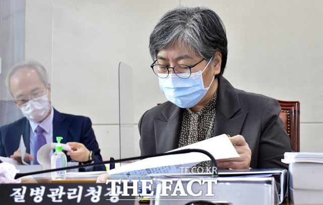 지난 7일 국회 보건복지위원회 국정감사에 참석한 정은경 질병관리청장. /남윤호 기자