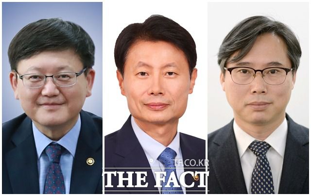 문재인 대통령이 1일 대규모 차관급 인사를 단행했다. (왼쪽부터) 임서정 청와대 신임 일자리수석비서관, 김강립 식품의약품안전처장, 박진규 산업통상자원부 차관. 임명일은 오는 2일이다. /청와대 제공