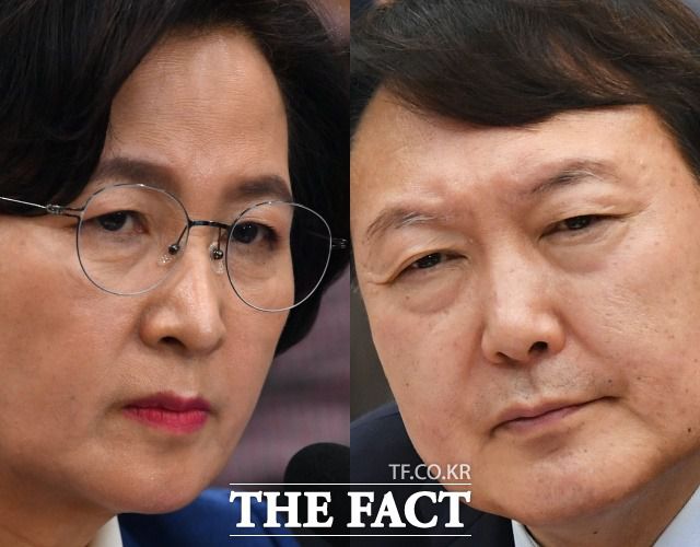 추미애 법무부 장관과 윤석열 검찰총장의 대치가 '최후까지 가보자'는 형국이다. /더팩트 DB