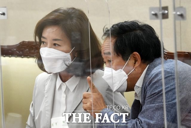 나 전 의원 또한 풍부한 경험과 지혜로 높은 적합도를 얻었지만 당내 기반이 없고 강성 이미지가 강하다는 점이 한계로 지적되고 있다. 지난 9월 서울 중구 전월세보증금지원센터를 방문한 나 전 의원. /이동률 기자