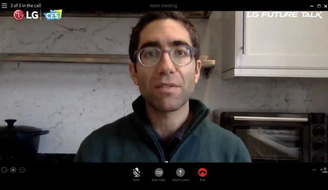 LG전자는 미국의 스마트 밀키트 업체인 토발라와 협업하고 있다. 사진은 데이비드 래비 토발라 CEO 모습. /유튜브 갈무리