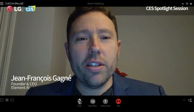 장 프랑스와 가녜 엘레멘트 AI CEO는 이번 대담에 등장해 LG전자의 장점을 언급했다. /유튜브 갈무리