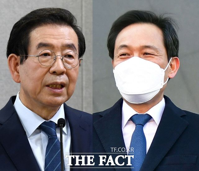 4·7 서울시장 보궐선거에 출마한 우상호 더불어민주당 의원은 고 박원순 전 서울시장을 향해 "롤모델"이라며 남다른 감정을 드러냈다가 도마에 올랐다. 당장 야당은 이번 보궐선거가 박 전 시장의 성비위 사건에 따라 치러진다는 점을 부각하고 나섰다. /남용희 기자·국회사진취재단