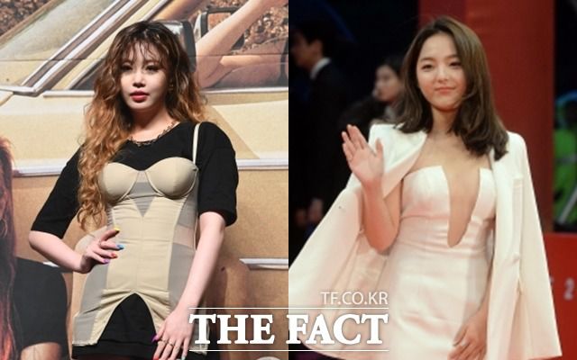 배우 서신애(오른쪽)가 (여자)아이들 수진(왼쪽)에게 당한 학교 폭력을 고백했다. 그는 학창시절 내내 근거 없는 비난과 인신공격을 당했다며 마음속 상처로 남았다고 밝혔다. /더팩트 DB