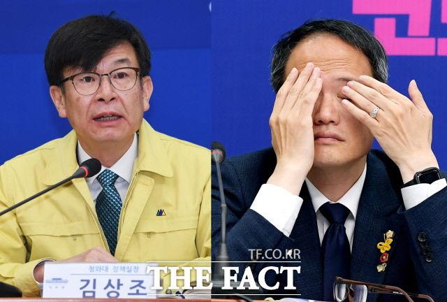 김상조 전 청와대 정책실장과 박주민 더불어민주당 의원의 임대차 3법 통과 전 임대료 인상은 '내로남불' 논란을 불러왔다. /배정한·이선화 기자