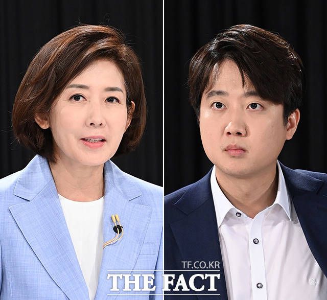 나 후보와 이 후보는 가장 격하게 부딪혔다. 나 후보는 이날 이 후보가 '민주당 네거티브'로 윤석열 전 총장을 부정적으로 묘사하고 있다고 지적했다.. /국회사진취재단