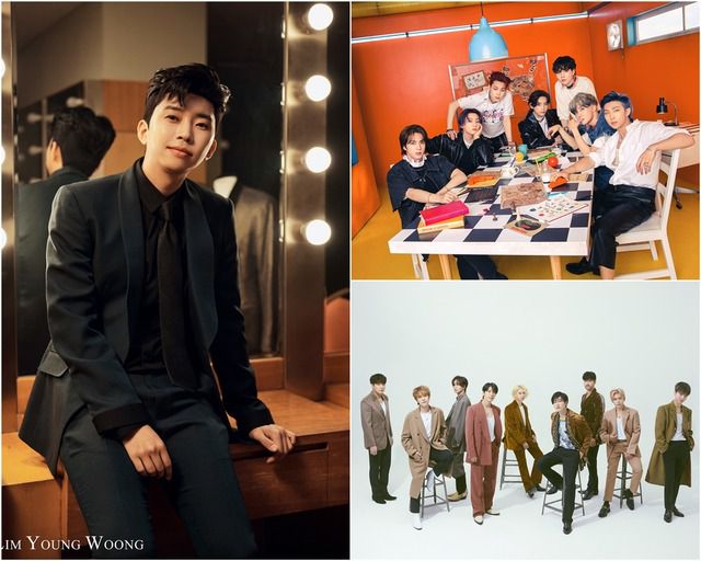 임영웅, 방탄소년단, 슈퍼주니어(왼쪽부터 시계 방향) 등이 최고 애즈닷상 후보에 올랐다. 최고 애즈닷상은 오직 1차 투표로 수상자가 결정된다. /뉴에라프로젝트, 빅히트뮤직, SM 제공