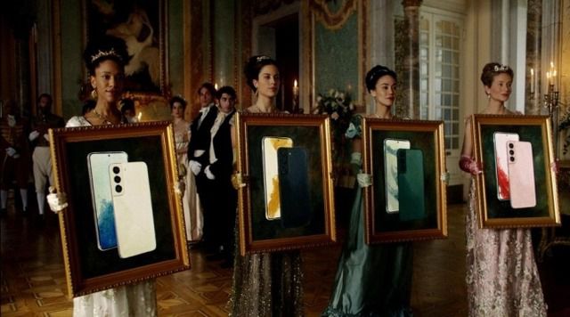 이번 행사에서는 애플을 조롱하는 듯한 넷플릭스와의 협업 영상도 선보였다. /삼성전자 갤럭시 언팩 2022 행사 화면 캡처