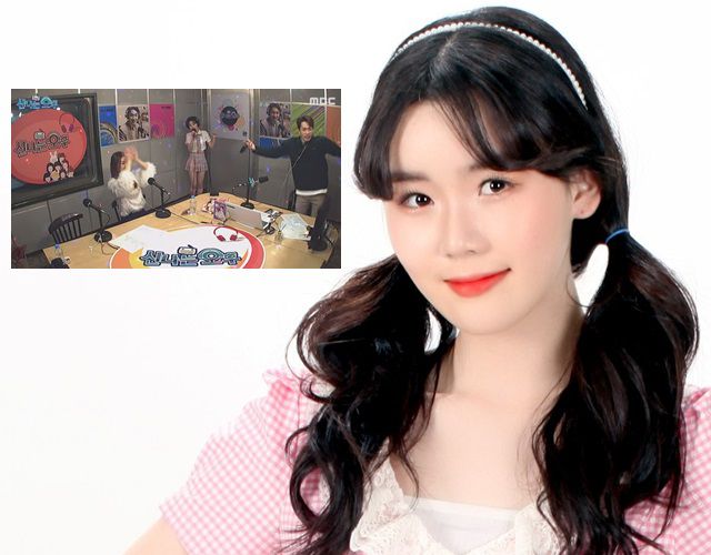 나영은 지난해 11월 김연자의 콘서트에서 신곡 '버스'로 첫 라이브 무대를 가진 뒤 3개월 여만에 방송계가 주목하는 신인으로 부상했다. 작은 사진은 여수 MBC '신나는 오후' 라이브 장면. /우리엔터테인먼트