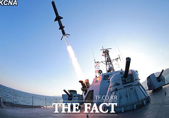 북한의 대함 순항미사일 금성3호./CSIS