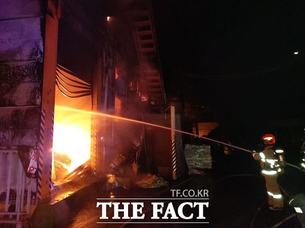 화재 현장 모습. /충북소방본부.