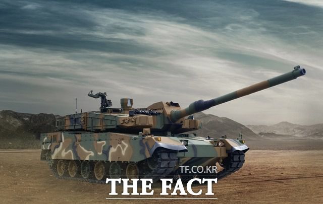 한국 육군의 주력 K2 흑표전차. /현대로템