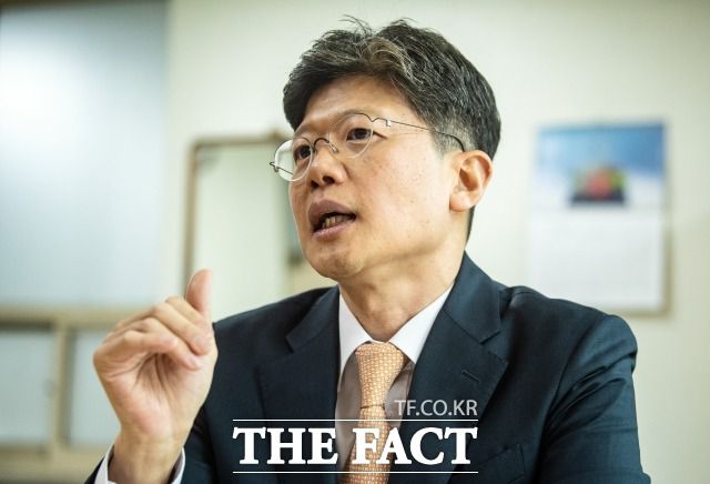 박준범 서울경찰청 안보수사6대장이 2일 오전 서울 서대문구 경찰청 세검정로 별관에서 <더팩트>와 인터뷰를 갖고 있다. /이동률 기자