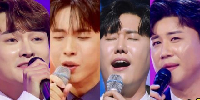 진해성과 재하는 '전국트롯체전', 박서진은 '나는 트로트 가수다' '나상도는 '트롯신이 떴다', 안성준은 '트로트의 민족'에 출연한 바 있다. 왼쪽부터 박서진 재하 신성 진해성. /TV조선 '미스터트롯2', MBN '불타는 트롯맨' 캡처