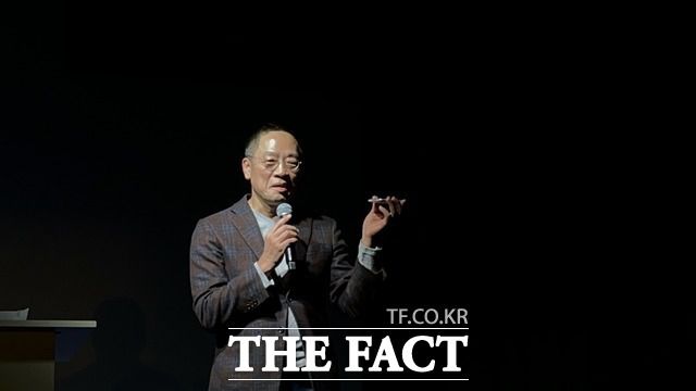 정태영 현대카드 부회장은 21일 서울 용산구 한남동 현대카드 언더스테이지에서 애플페이 출시 간담회를 열고 애플페이 서비스의 국내 공식 출범을 알렸다. /최문정 기자