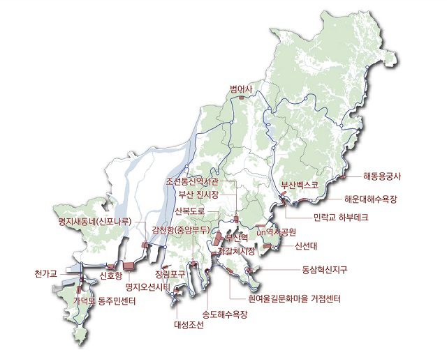 '갈매 샛길' 사업 위치도. /부산시