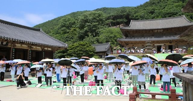 전국에서 모인 500여 요가인들./지리산 대화엄사