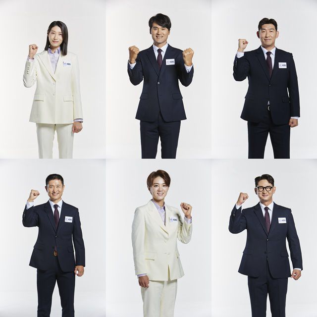 김연경, 박찬호, 양동근, 박용택, 최나연, 이영표(왼쪽 위부터 시계방향)가 'KBS 항저우 아시안게임'에서 대한민국 국가대표팀의 금메달을 기원했다. /KBS