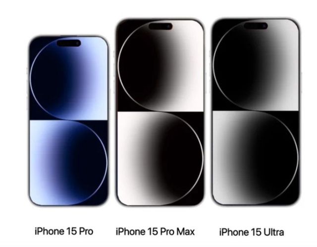 IT업계 팁스터 마진 부는 5일 자신의 X(옛 트위터) 계정에 신규 모델 '울트라'를 포함한 아이폰15 라인업 예상 이미지를 공개했다. /마진 부 X 계정 캡처