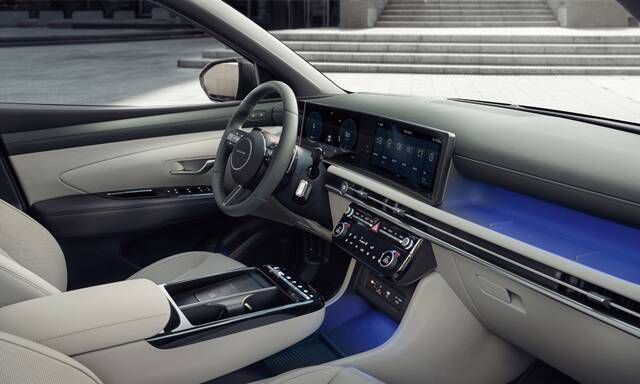 현대자동차 준중형 SUV '투싼'의 상품성 개선 모델 '더 뉴 투싼' 실내. /현대자동차