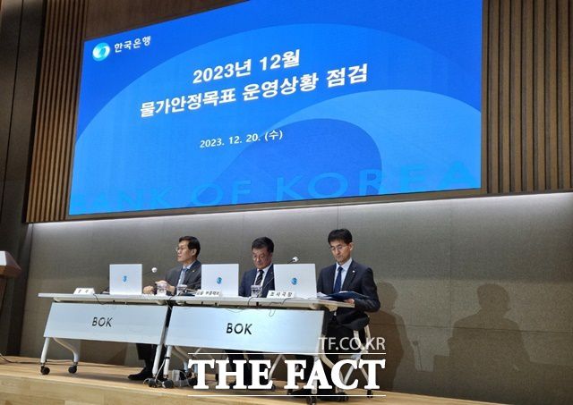 한국은행은 20일 '물가안정목표 운영상황 점검 보고서'를 통해 소비자물가 상승률이 내년 연말로 갈수록 2%에 근접해 나갈 것으로 내다봤다. /이선영 기자