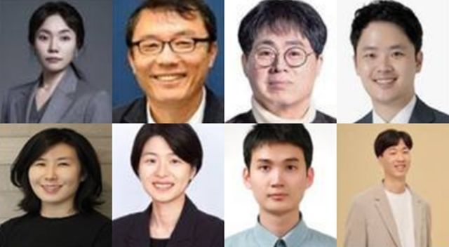 한 위원장은 8명의 비대위원을 직접 인선했다. (왼쪽 위부터 시계방향) 김예지 의원, 민경우 시민단체 길 상임대표, 김경률 회계사, 구자룡 변호사, 윤도현 자립준비청년지원 SOL 대표, 박은식 상식과 정의를 찾는 호남대안포럼 대표, 한지아 의정부 을지대병원 재활의학과 교수, 장서정 돌봄교육 통합서비스 플랫폼 대표. /국민의힘 제공