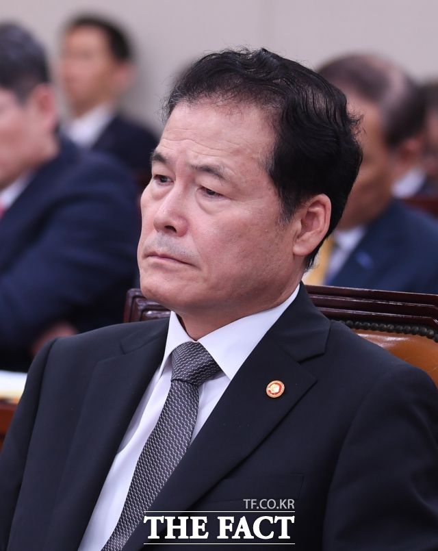 김영호 통일부 장관은 2일 SBS라디오에서 북한의 잇단 무력도발에 대해 "4월 총선을 앞두고 국론을 분열하려는 하는 의도도 있다"고 말했다. / 이새롬 기자