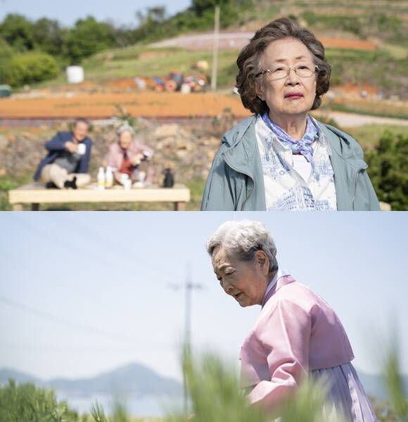 '모래 알갱이'는 나문희 김영옥 박근형 주연의 영화 '소풍'에 삽입돼 일찌감치 화제를 모았다. 임영웅의 노래 중 영화 OST로 삽입된 첫번째 곡이다. 7일 개봉. /영화 '소풍' 스틸