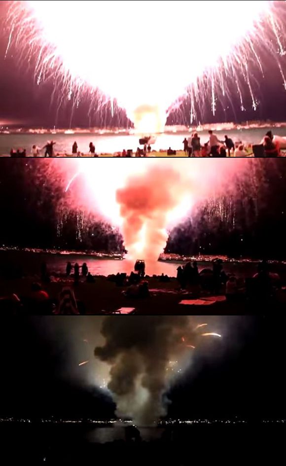 7000여 개의 불꽃놀이 폭죽이 한 번에 터지는 영상이 공개됐다. 기사와 관련 없음./ youtube 영상 캡처