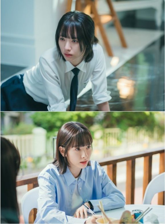 배우 김지연이 '피라미드 게임'을 통해 자신과는 전혀 다른 캐릭터도 연기해보고 싶은 욕심이 생겼다고 밝혔다. /티빙