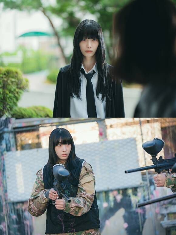 배우 류다인이 '피라미드 게임'에서 명자은 역을 맡아 극을 이끌었다. /티빙