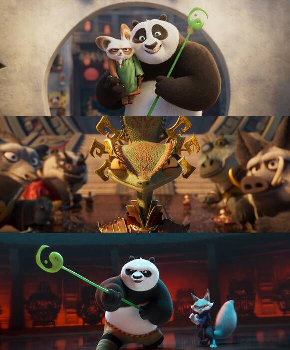 '쿵푸팬더4'는 모든 쿵푸 마스터들의 능력을 복제하는 빌런에 맞서는 포의 이야기를 그린다. /유니버설 픽쳐스
