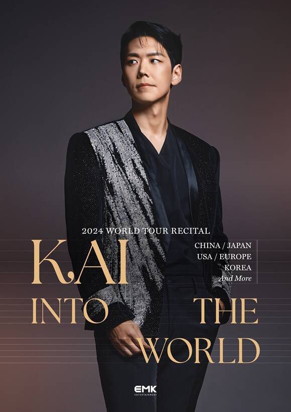 뮤지컬 배우 카이가 2024 월드 투어 'KAI INTO THE WORLD'를 진행한다. /EMK엔터테인먼트