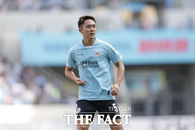 대구 FC를 구원해줄 선수로 기대를 모으고 있는 'J리그 베테랑' 요시노./K리그
