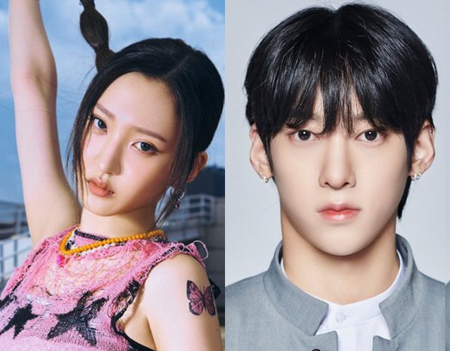 그룹 하이키 휘서(인쪽)와 앰퍼샌드원 나캠든의 열애 의혹이 제기됐으나 해프닝으로 일단락됐다. /그랜드라인그룹, CJ ENM