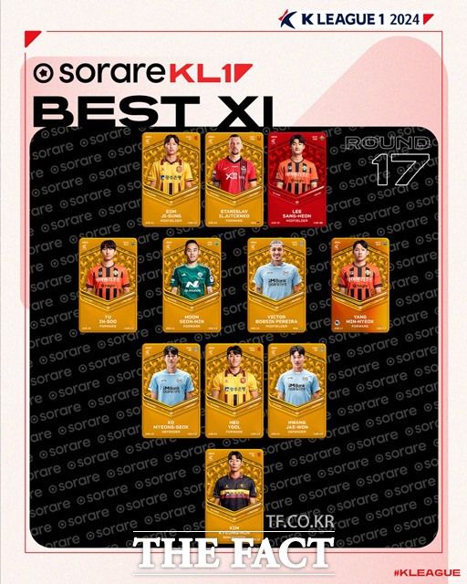 ‘하나은행 K리그1 2024’ 17라운드 베스트11./K리그