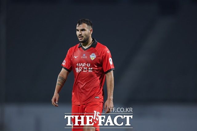 ‘하나은행 K리그2 2024’ 20라운드 MVP에 선정된 충남아산 호세./K리그