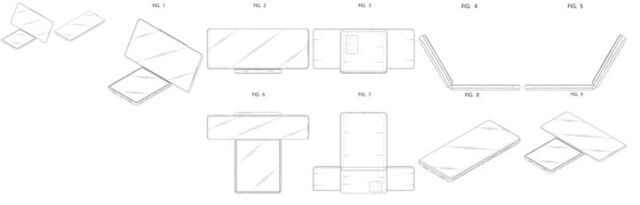 삼성전자는 세계지적재산권기구(WIPO)에 다양한 형태의 모바일 폼팩터 관련 특허를 내고 있다. 사진은 '회전형 디스플레이폰' 관련 특허 관련 이미지. /WIPO 화면 캡처