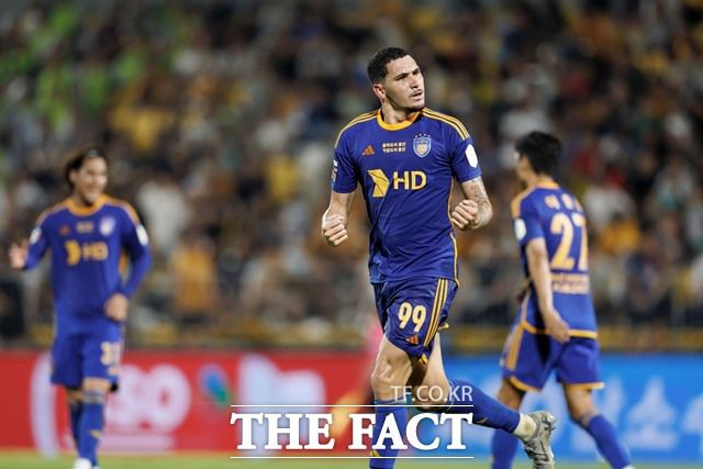 물오른 득점 감각을 자랑하고 있는 울산HD 야고./K리그