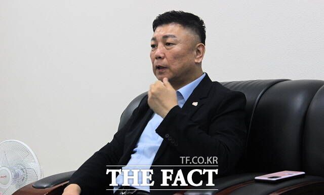 조규연 회장은 "5.18민주화운동의 주역은 5.18유공자만이 아닌, 광주시민 모두가 주체" 라고 규정하며 시민사회와의 동반자적 관계맺기를 강조했다./광주=나윤상 기자