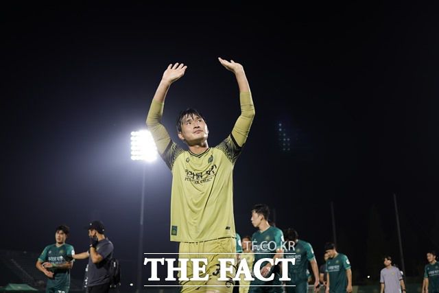 김포의 무승 고리를 끊어내는 데 결정적 역할을 한 골키퍼 손정현./K리그