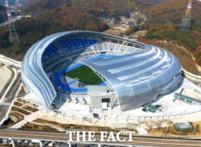 한국과 이라크의 2026 북중미 월드컵 아시아 3차예선 B조 4차전이 열리는 용인 미르스타디움./용인시