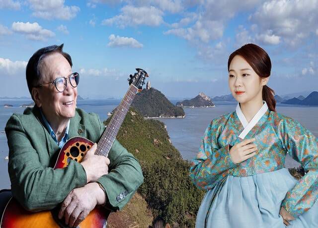 안치행은 노래도 직접 불렀다. 자신이 만든 4곡 중 '내고향 가사도'와 '가사도 자자꿍'은 가수 권미희와 함께 취입했다. 가사도 8경을 노래한 4곡의 음원은 오는 12일 정식 공개된다. /안타프로덕션