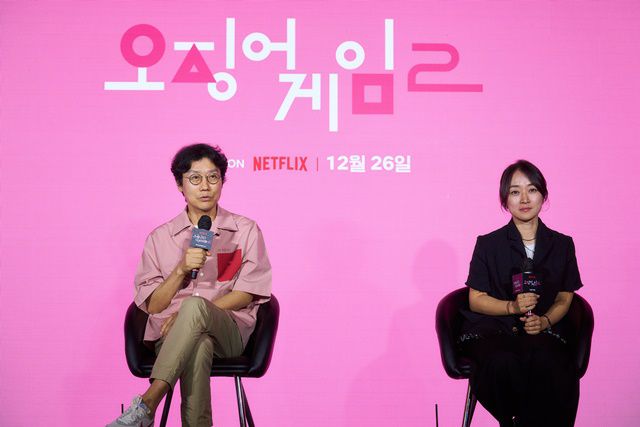 넷플릭스 시리즈 '오징어 게임'을 제작한 황동혁 감독(왼쪽)이 논란이 된 최승현 캐스팅을 언급했다. /넷플릭스