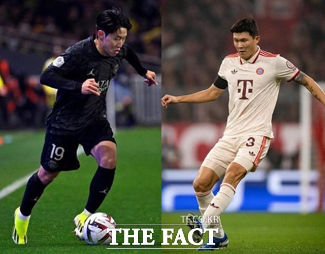 27일 오전 5시 독일 뮌헨의 알리안츠 아레나에서 '코리안 더비'를 펼치는 이강인(왼쪽)과 김민재./PSG,SPOTV