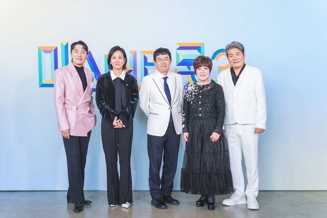 방송인 붐, 가수 장윤정, 방송인 이경규, 가수 김연자 진성(왼쪽부터)이 '미스터트롯3'에서 국민 마스터로 활약한다. /TV조선