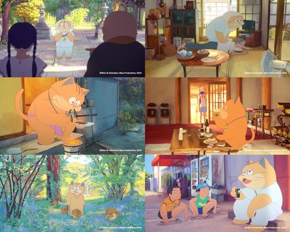 애니메이션 영화 '고스트캣 앙주'의 스틸에는 고양이 요괴 앙주의 다양한 모습이 담겨 있다. /㈜얼리버드픽쳐스