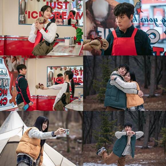 박정민이 '뉴토피아'에서 지수와 함께 완벽한 로맨스 '케미'를 선보였다. /쿠팡플레이