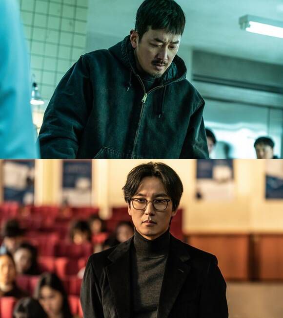 하정우는 '브로큰'에서 동생이 죽던 밤이 진실을 쫓는 남자 민태 역을 맡아 분노의 추적을 펼친다. /바른손이앤이