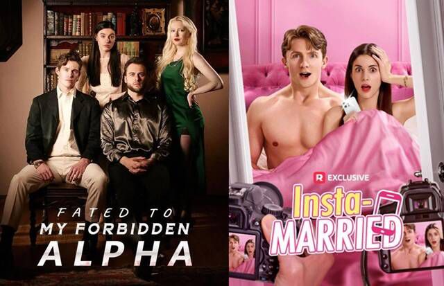 숏폼 드라마 'Fated to My Forbidden Alpha'(왼쪽)와 'Insta Married'가 미국에서 많은 사랑을 받고 있다. /릴숏, 엔피